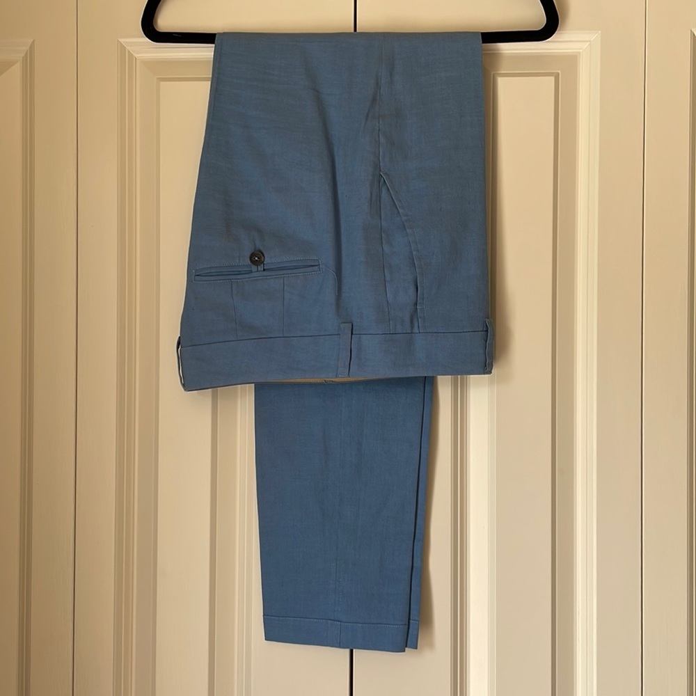 Pants, blue linen size 6, Vince